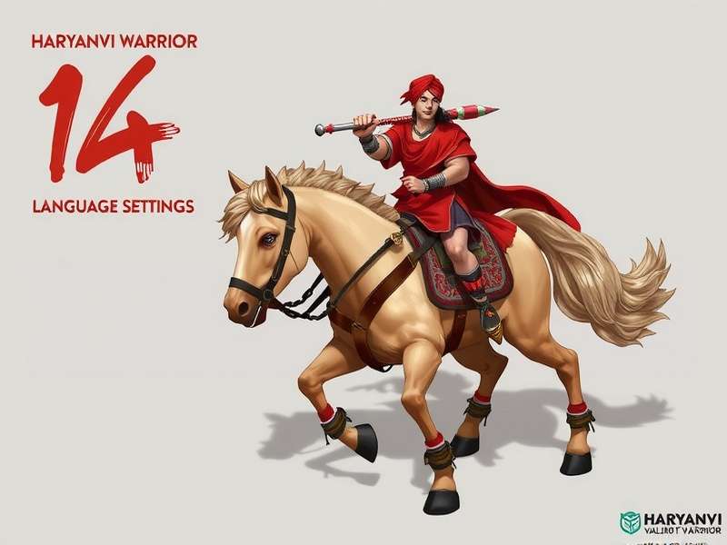 Language and Localization Options in the Game Haryanvi Valiant Warrior 14 Language Settings